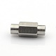 Tarnish Resistant 304 Stainless Steel Matte Surface Magnetic Clasps with Glue-in Ends(STAS-O042-A-18)-2