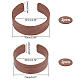Elite 4Pcs 2 Style Walnut Wood Cup Sleeve(AJEW-PH0003-87)-2