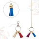 60pcs 30 couleurs décorations pendentif pompon en faux daim(FIND-YW0001-13LG)-4
