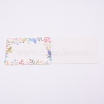 White Cardboard Hair Clip Display Cards, Rectangle with Leaf Pattern, Colorful, 2-3/4x4 inch(6.9x10cm)(DIY-WH0209-19)