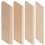 24Pcs 4 Styles Triangle Wood Sticks, for Modeling DIY Hobby Crafts Woodworking, PapayaWhip, 25x1~1.7x0.5~0.8cm, 4 styles, 6pcs/color, 24pcs(DIY-OC0012-47B)