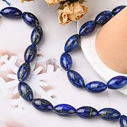 Natural Lapis Lazuli Beads Strands, Oval, 22.5~23x13mm, Hole: 1mm, about 18pcs/strand, 15.94''(40.5cm)(G-K311-06)