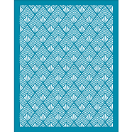 Silk Screen Printing Stencil, for Painting on Wood, DIY Decoration T-Shirt Fabric, Rhombus Pattern, 100x127mm(DIY-WH0341-147)