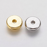 Brass Spacer Beads, Donut, Mixed Color, 8x2mm, Hole: 2mm(KK-F730-01)