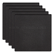 Sponge EVA Sheet Foam Paper Sets, With Adhesive Back, Antiskid, Square, Black, 15x15x0.65cm(AJEW-BC0001-12C)