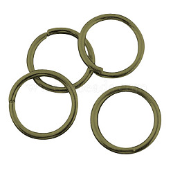 Iron Jump Rings, Open Jump Rings, Cadmium Free & Nickel Free & Lead Free, Antique Bronze, 12x1.2mm, Inner Diameter: 9.6mm, about 3100pcs/1000g(IFIN-ZX011-AB-NF)