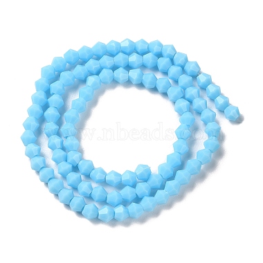 Opaque Solid Color Imitation Jade Glass Beads Strands(GLAA-F029-P4mm-12)-2