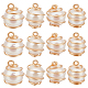 beebeecraft 14pcs breloques rondes en perles de culture d'eau douce naturelles(FIND-BBC0001-51)-1