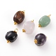 Nuggets Natural Mixed Gemstone Pendants(PALLOY-JF00603)-1