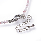 Natural Strawberry Quartz Beaded Necklaces(NJEW-JN02492-06)-3