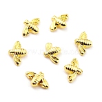 Alloy Cabochons, 3D Bee, Nail Art Decoration Accessories, Golden, 3.5x5.5x1mm(MRMJ-K014-02G)