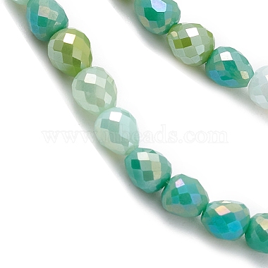 Gradient Color Electroplate Glass Bead Strands(GLAA-E042-04E)-3