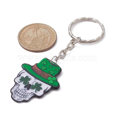 Porte-clés pendentifs en acrylique imprimés pour la saint-patrick(KEYC-JKC00523)-4