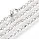 Iron Rolo Chains Necklace Making(MAK-R015-45cm-P)-1