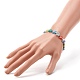 Bracelet extensible de perles de lampwork millefiori fait à la main pour les femmes adolescentes(BJEW-JB06847-02)-3