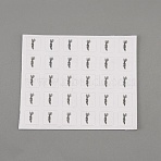 Paper Self Adhesive Cartoon Stickers, for Envelopes, Bubble Mailers and Bags Decor, Black, Carrot Pattern, 6.6x8.1x0.02cm(DIY-WH0283-20A-01)