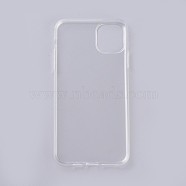 Transparent DIY Blank Silicone Smartphone Case, Fit for iPhone11ProMax(6.5 inch), For DIY Epoxy Resin Pouring Phone Case, White, 16x8x0.9cm(X-MOBA-F007-11)