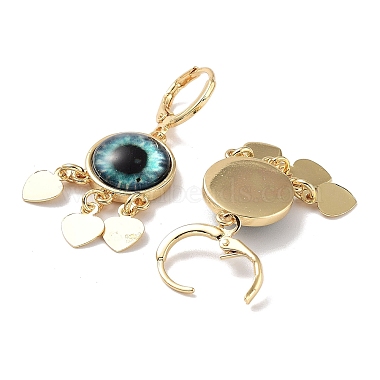 Real 18K Gold Plated Brass Heart Chandelier Earrings(EJEW-L269-048G-01)-2