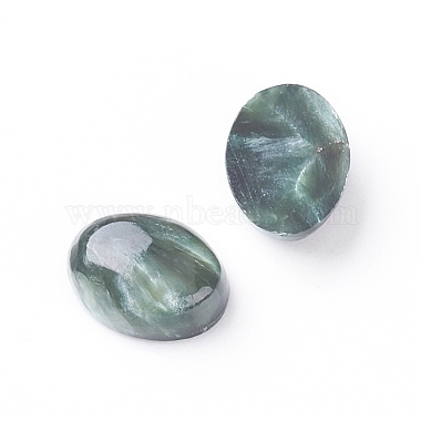 8mm Oval Seraphinite Cabochons
