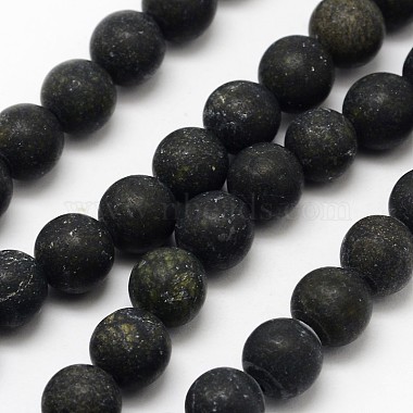 10mm DarkOliveGreen Round Serpentine Beads