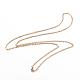 304 Stainless Steel Cable Chain Necklaces(NJEW-P147-07)-2