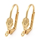 Brass Leverback Earring Findings(KK-P340-22G)-1