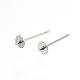 Tarnish Resistant 304 Stainless Steel Stud Earring Findings(STAS-D448-089P-4mm)-1