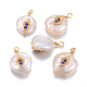 Natural Cultured Freshwater Pearl Pendants(PEAR-L027-29A)-1