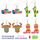 Kits de aretes con pintura de diamantes de vaquero boho diy(DIY-TA0006-21)-1