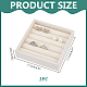 MDF Covered with Velvet Ring Organizer Display Trays(RDIS-WH0011-39B)-2