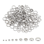 304 Stainless Steel Spacer Beads, Ring, Stainless Steel Color, 180pcs/box(STAS-UN0004-58P)