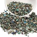 Natural African Turquoise(Jasper) Beads, Chip, No Hole/Undrilled, 3~8.5x2.5~4.5x0.8~3mm(G-D345-01)