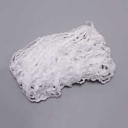 Wave Bending Fringe Trim, Sewing Ribbon, for Cloth Dress DIY Making Decorate, White, 1/4 inch~3/8 inch(5~8.5mm), about 22~25m/strand(OCOR-WH0057-13F)