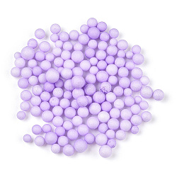 Small Craft Foam Balls, Round, for DIY Wedding Holiday Crafts Making, Lilac, 2.5~3.5mm(KY-T007-08J)