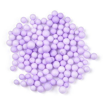 Small Craft Foam Balls, Round, for DIY Wedding Holiday Crafts Making, Lilac, 2.5~3.5mm