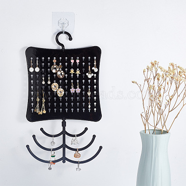 Plastic Wall Mounted Multi-purpose Jewelry Storage Hanging Rack(EDIS-WH0029-91A)-4