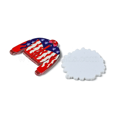 8Pcs 8 Styles Independence Day Acrylic Pendants(OACR-FS0001-67)-2