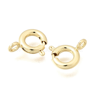 Brass Spring Ring Clasps(KK-C255-14G)-2