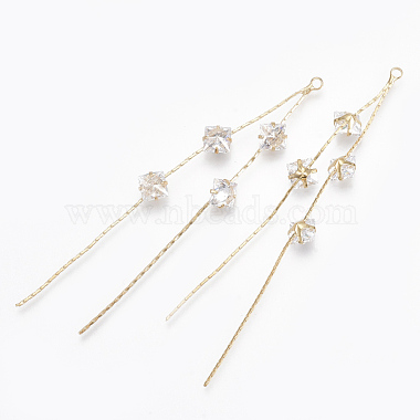 Brass Big Chain Tassel Pendants(KK-S348-062)-2