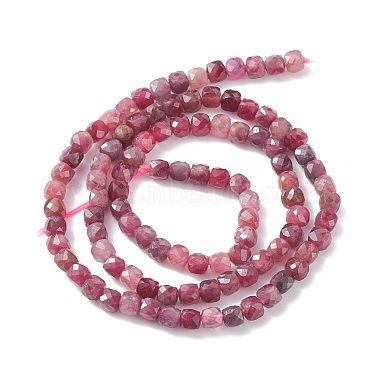 naturels rouges perles de tourmaline brins(G-A021-01C)-2