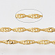 Soldered Brass Coated Iron Singapore Chains(CH-T002-03G)-1