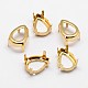 Flat Teardrop Brass Sew on Prong Settings(X-KK-N0084-A02-10x14G)-1