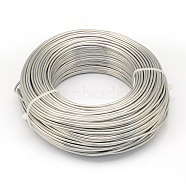 Raw Round Aluminum Wire, Bendable Metal Craft Wire, for DIY Jewelry Craft Making, 6 Gauge, 4mm, 16m/500g(52.4 Feet/500g)(AW-S001-4.0mm-21)