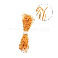 Core Spun Elastic Cord, for DIY Jewelry Making, Dark Orange, 1mm, about 22m/bundle(EC-WH0013-02H)