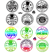 PVC Plastic Stamps, for DIY Scrapbooking, Photo Album Decorative, Cards Making, Stamp Sheets, Film Frame, Saint Patrick's Day Themed Pattern, 16x11x0.3cm(DIY-WH0167-57-0172)