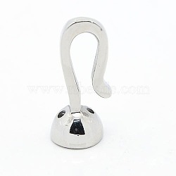 (Holiday Stock-Up Sale)304 Stainless Steel S Hook Clasps, Stainless Steel Color, 20.5x9.5x8mm, Hole: 1~7mm(STAS-I020-05)