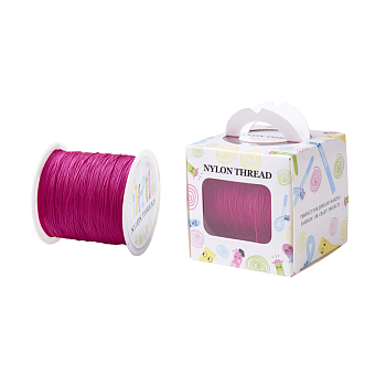 Nylon Thread, Camellia, 0.5mm, about 147.64yards/roll(135m/roll)