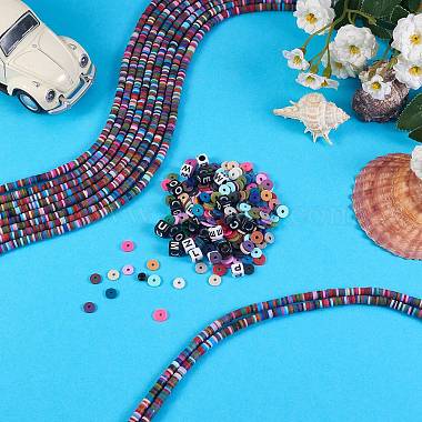 10 Strands Eco-Friendly Handmade Polymer Clay Beads Strands(CLAY-SZ0001-62A)-5