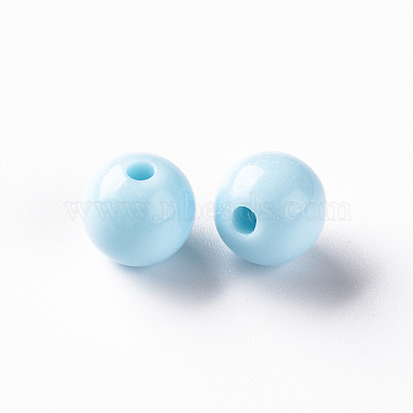 Opaque Acrylic Beads(X-MACR-S370-C10mm-A07)-2