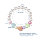 Bracelets extensibles en perles acryliques pour enfants(BJEW-JB04833-M)-5
